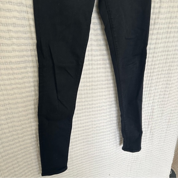 J Brand 620 Mid Rise Super Skinny Seriously Black Denim - Picture 7 of 10